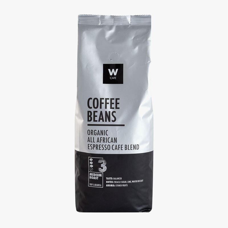 WCafe Organic All African Espresso Cafe Blend Beans 1 kg